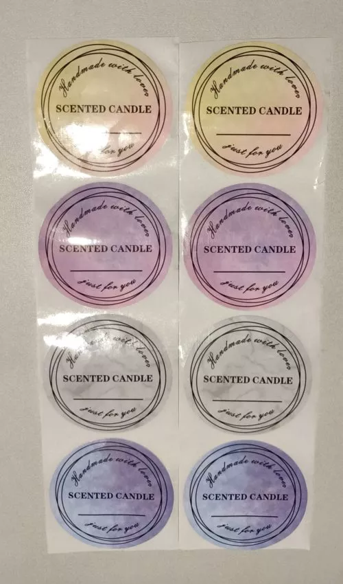 Scented Candle Labels