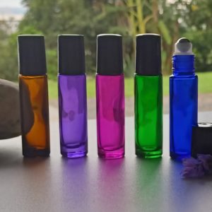 10ml Glass Bottle With Steel Roller 4 Pack