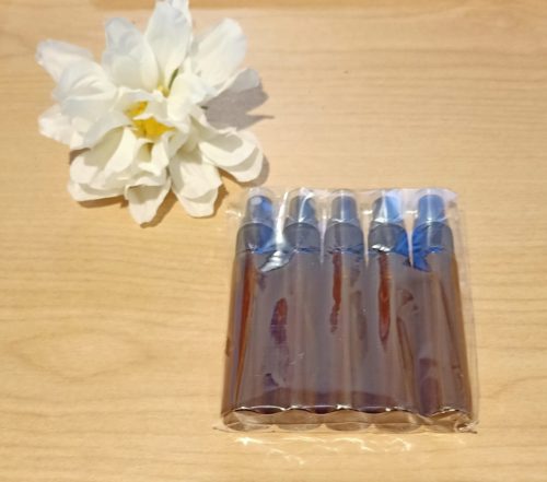 10ml Thin Glass Bottle with Fine Mist Spray Top 5 Pack