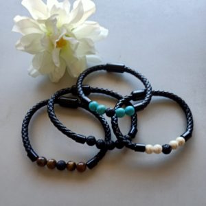 Leather and Lava Aromatherapy Diffuser Bracelet