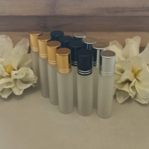 10ml Thin Frosted Glass Roller Bottle 4 Pack