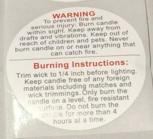 Safety Candle Stickers