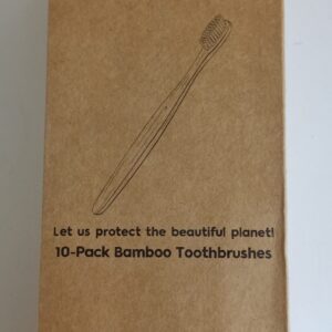 bamboo toothbrush box of 10