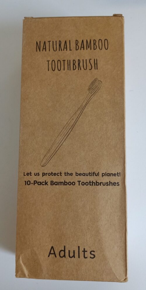 bamboo toothbrush box of 10